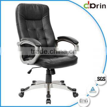 High back ergonomic leather office chair furniture for sale