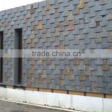 cheap erosion resistance antacid natural rusty culture stone tile synthetic slate roofing