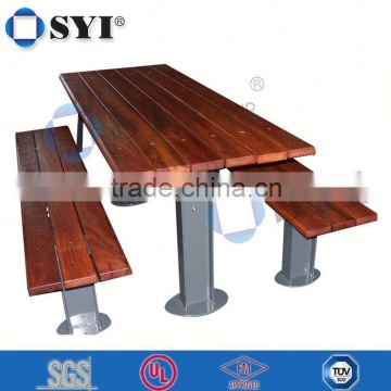 antique wooden park bench - SYI Group
