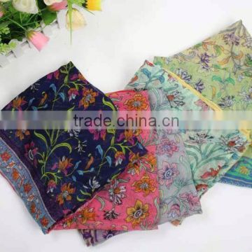 YiWu Factory ladies silk neck scarf