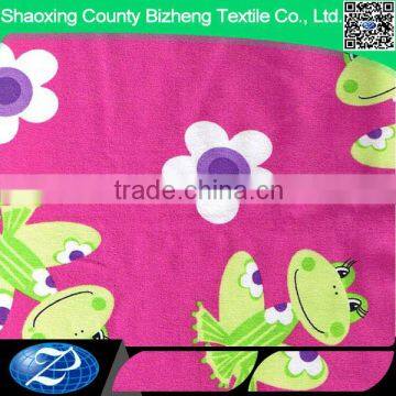 Cartoon design printed cotton flannel fabric manufacturer