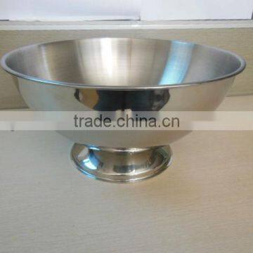 Hot sale Stainless steel champagne bowl, single wall designed ice bucket for wine