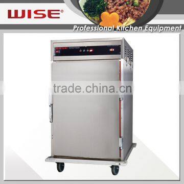 WISE 1140cm Commercial Upright Heated Holding Cabinet with Casters And Humidity Compensation