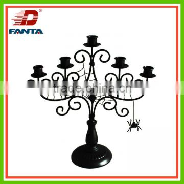 Hot selling Halloween metal candle stick holder