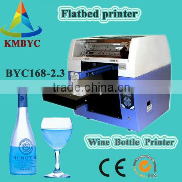 3d wine bottle digital printer,small bottle logo printing machine with low price
