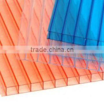 5 years verified plastic sheet PC08 4mm polycarbonate hollow sheet china supplier