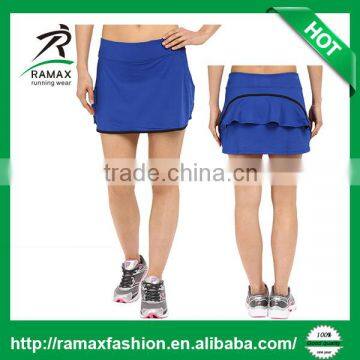 Ramax Custom Women Stylish Two Layer Running Workout Short Skirts