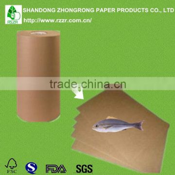 65+15gram PE coated kraft paper for fish