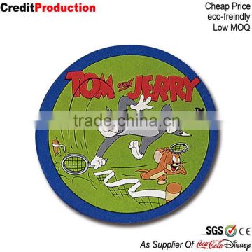 customized soft pvc cheap beer coaster with logo for advertising