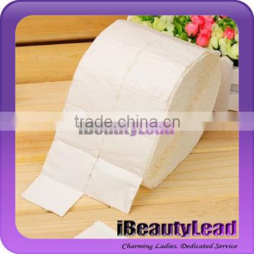 cotton fiber lint free nail wipes with 500pcs per roll