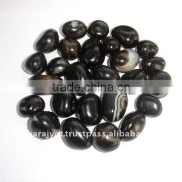 Natural Black Onyx Stone Pebbles