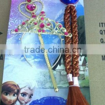 wholesale frozen anna crown,hair accessory for children