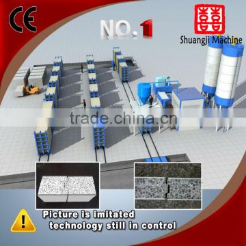PLC control cement foam conrete panel machine