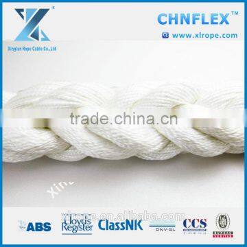 Soft braided Nylon 8-strand rope for ship mooring