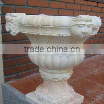 marble flowerpot sculpture