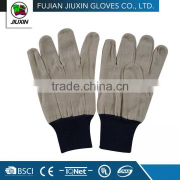 made in Jiuxin 10"/10.5" construction Cheap drill cotton work gloves