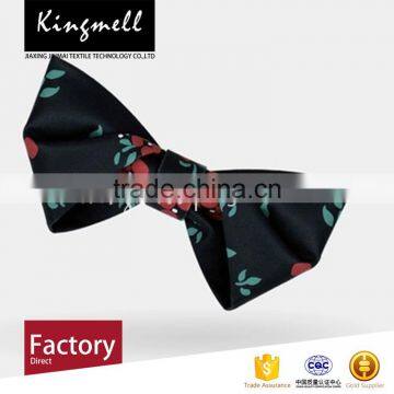 2017 Customized digital printed cotton self tie bow ties for men