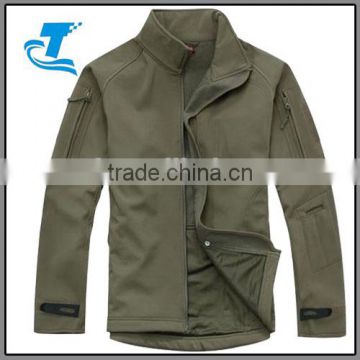 hot sale breathable camouflage hiking wear men sharkskin jacket