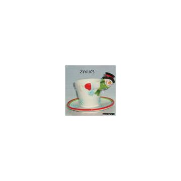 Sell Dolomite Mug with Plate (Snowman Design)