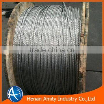 High tensile strength GSW 3/8" galvanized steel wire price