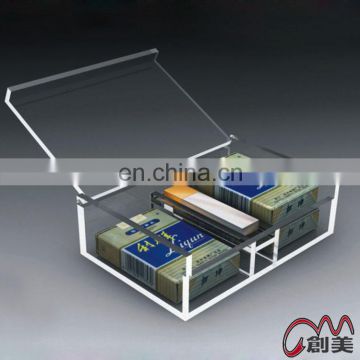 Factory wholesale custom crystal acrylic cigarette box