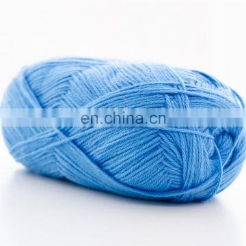 Soft acrylic and nylon blended crocheting yarn for baby