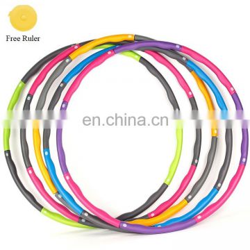 Fitness Flexible Light Detachable Multi Color Exercise Plastic Cheap 95Cm 100Cm Hula Circle