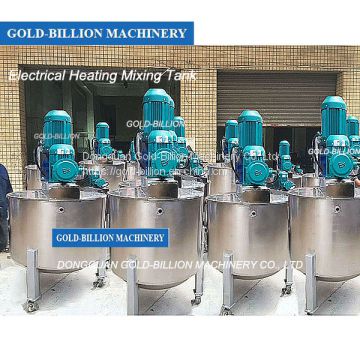 Stainless Steel Detergent Mixer Liquid Mixing Tank with Heating, Mixing Vessel, Mixing Tank