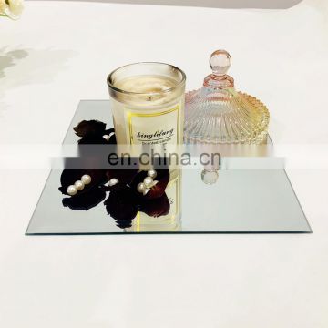 bevelled square mirror candle plate/mirror tray centerpieces table decoration