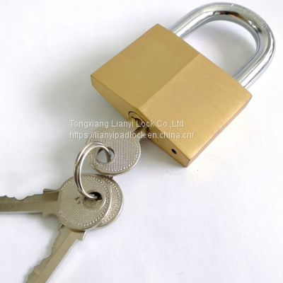 Top safety anti theft weatherproof master padlock 40mm diamond shape brass padlock keyed alike