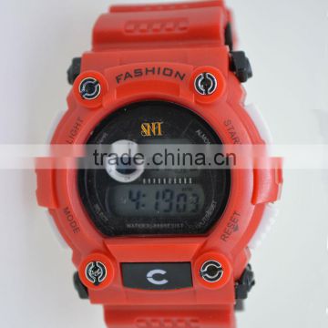 2013fashion red colour lastest sport digital watch