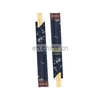 Chinese wholesale chopstick stand 100% nature bamboo disposable chopsticks with customized paper sleeve