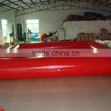 Custom PVC plastic Red Color Inflatable Swimming Pool