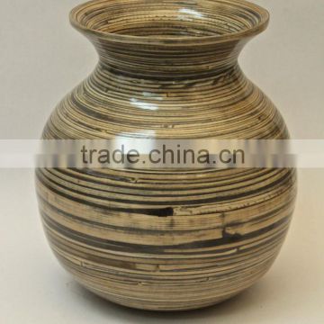 High quality best selling natural spun bamboo vase from Viet Nam