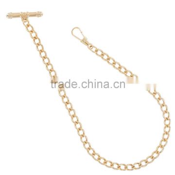 New Arrive Pocket Watch Chain Long Curb Link Gold Tone