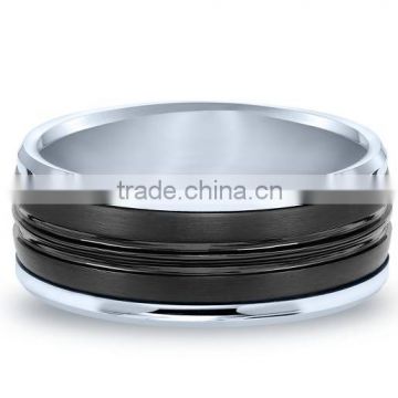 New Design Tungsten Men's Beveled-edge Band from China Manufacturer