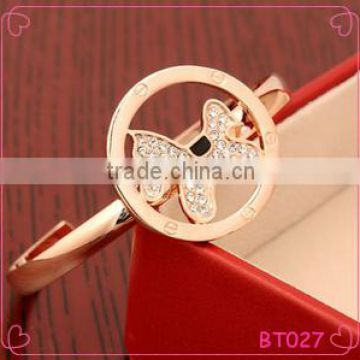High quality lovely rose gold dog charm animal bracelet
