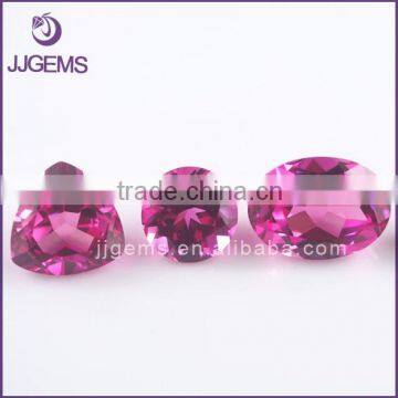 High quality various shape synthetic 3# pink ruby corundum