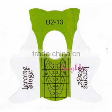 Hotselling green paper gel nail extention nail forms OEM