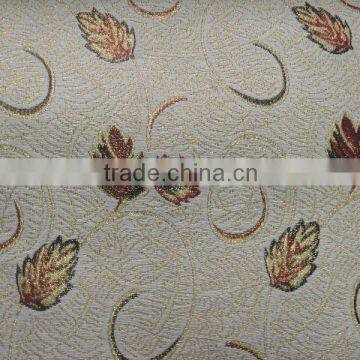 Jacquard leaves pattern cotton&polyester fabric DMF-0111