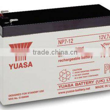 Original Yuasa 12v7ah Rechargeable Lead Acid Battery