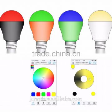 Competitive price bluetooth APP control multicolor E27 indoor colorful smart led light