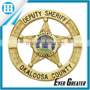 High quality custom sheriff badge