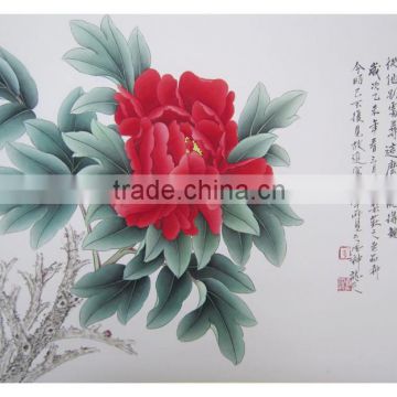 Best price Hot Sales China hand-painted peony painting