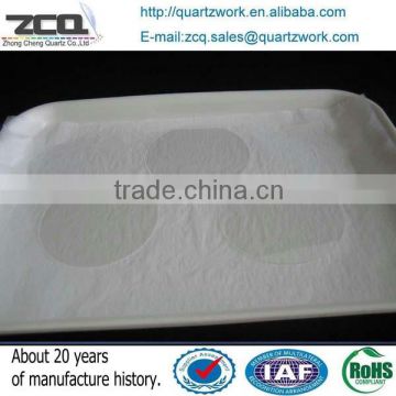 Beijing Glass Factory Circular Or Rectangle Thin Quartz Glass Sheet