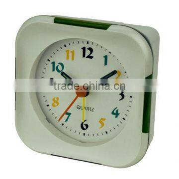 snooze light mini alarm clock, pretty silent movement travel alarm clock