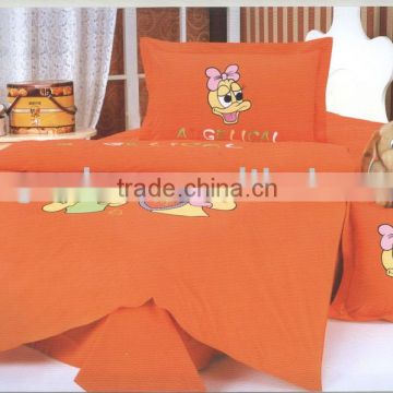 duck guagua cartoon baby bed set with comforter sheet set
