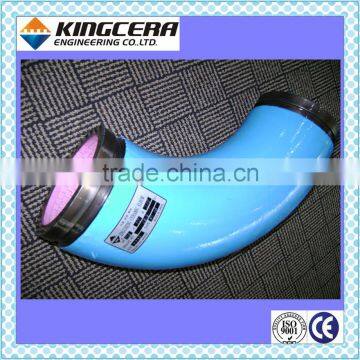 Impact resistant concrete pump spare parts elbow of Kingcera