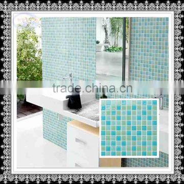irregular shape washroom crystal glass mosaic