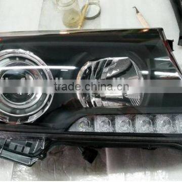 auto spare parts & car body parts& car accessories AUTO LAMPS headlamp black for toyota land cruiser prado fj200 lc200